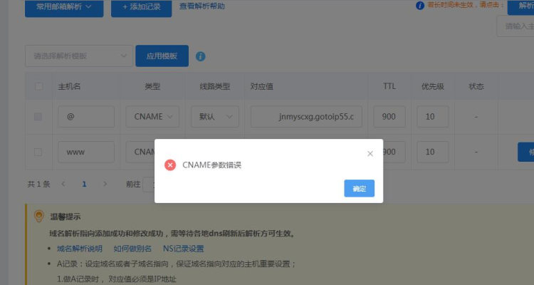 提示域名解析错误什么意思,提示域名解析错误