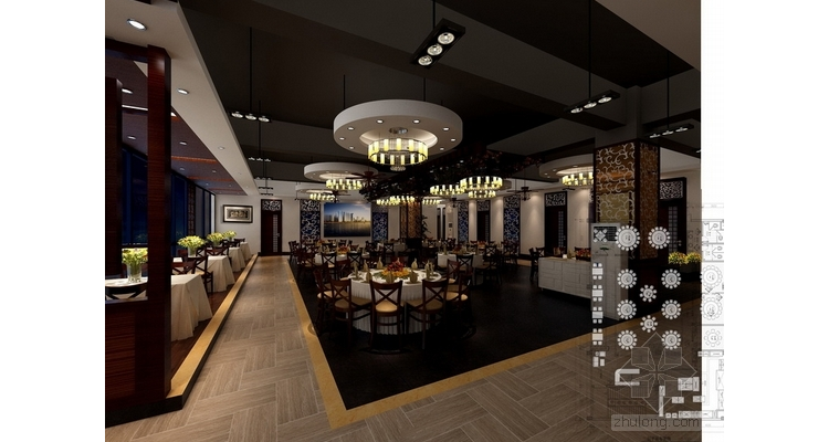 餐厅大堂设计,餐厅大堂效果图